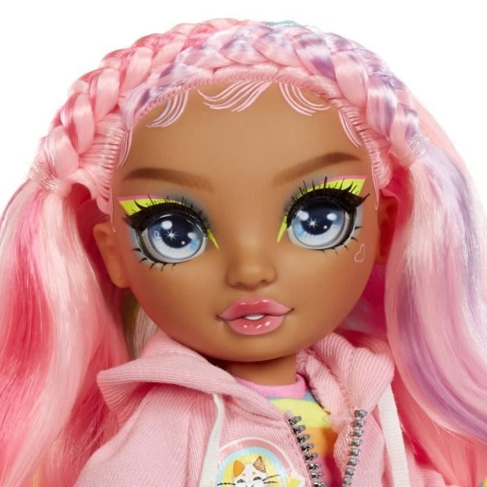 Rainbow High - Sparkle & Shine - PoupÈe mannequin de 27cm - Rose - Jambes avec liquide pailletÈs - Des 4ans