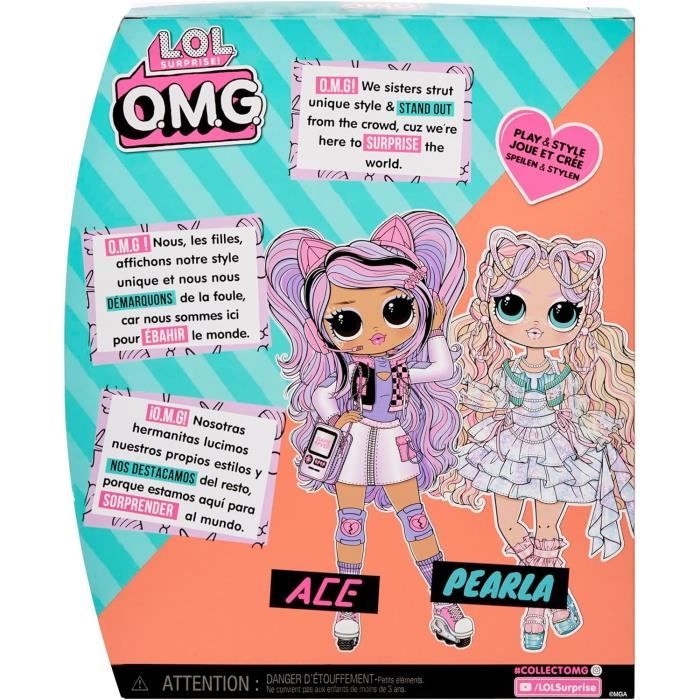 L.O.L. Surprise OMG - PoupÈe mannequin - Pearl - PoupÈe 24 cm et accessoires - Des 3ans