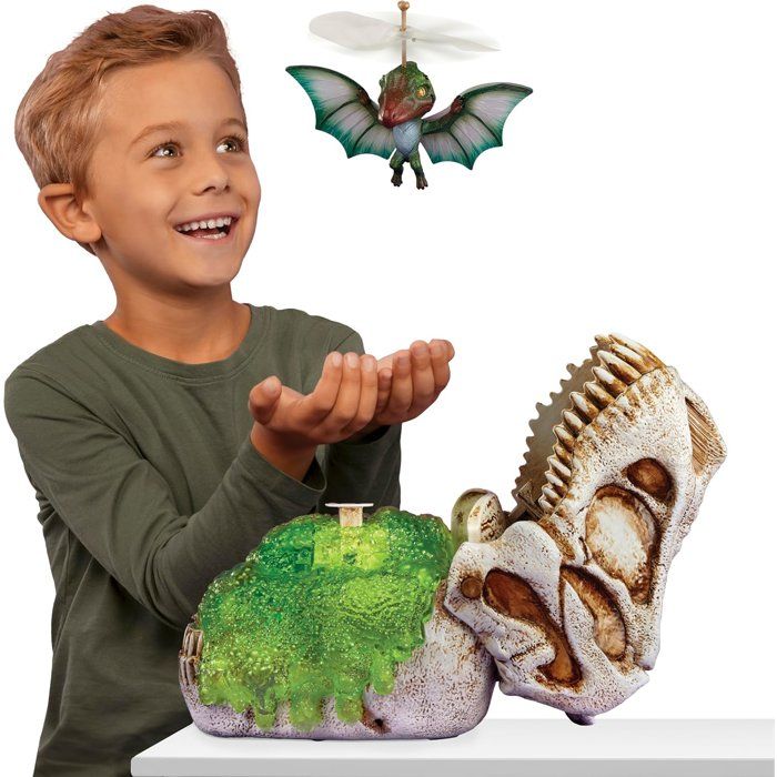 GrossMos Flying - Découvre ton dinosaure volant - Vert - 3 modeles a collectioner