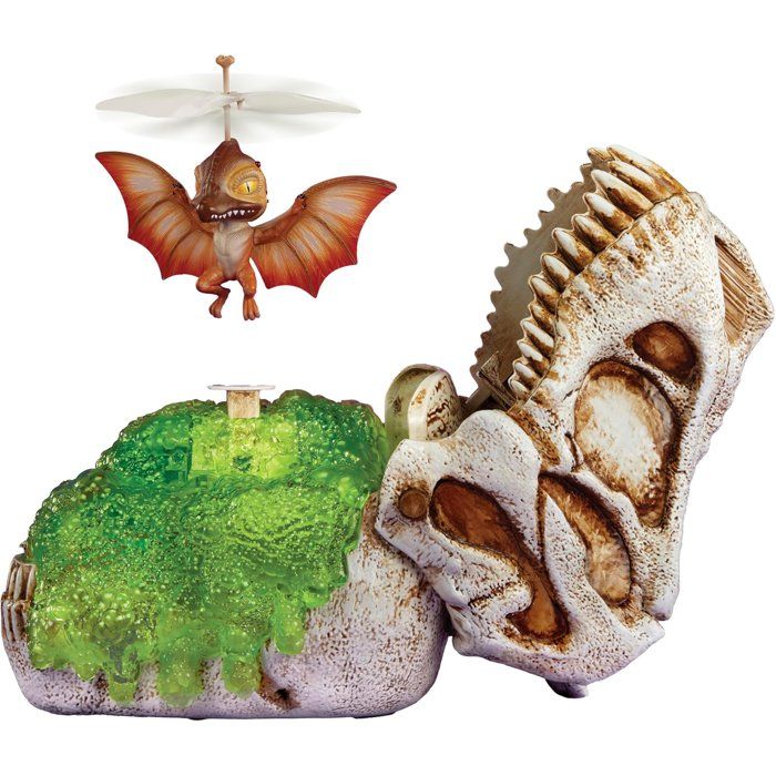 MGA Entertainment - GrossMos flying dino rouge - Jouets dinosaures interactifs mixte - 3modeles - Des 6 ans