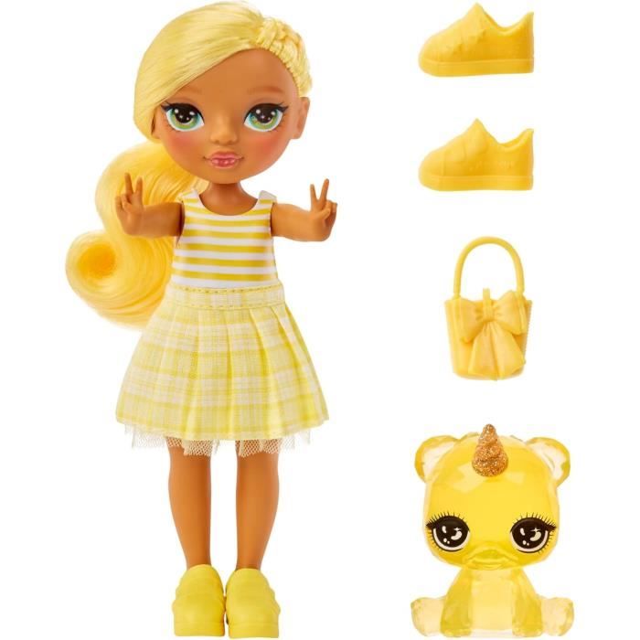 Rainbow High Littles - Poupée 15cm + animal de compagnie - Jaune - Des 4ans
