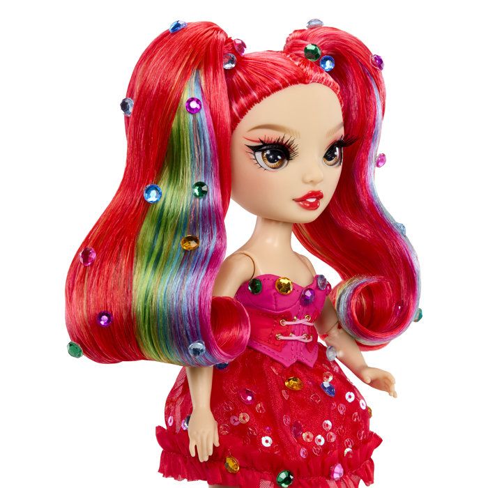 Rainbow High - Poupée Mannequin Be Dazzling - Vivienne Rouge - 28 cm - Pierres précieuses scintillantes et accessoires inclus