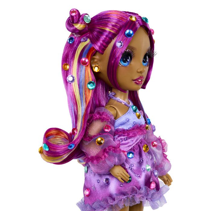Rainbow High - Poupée Mannequin Be Dazzling - Noemie Violette - 28 cm - Pierres précieuses scintillantes et accessoires inclus