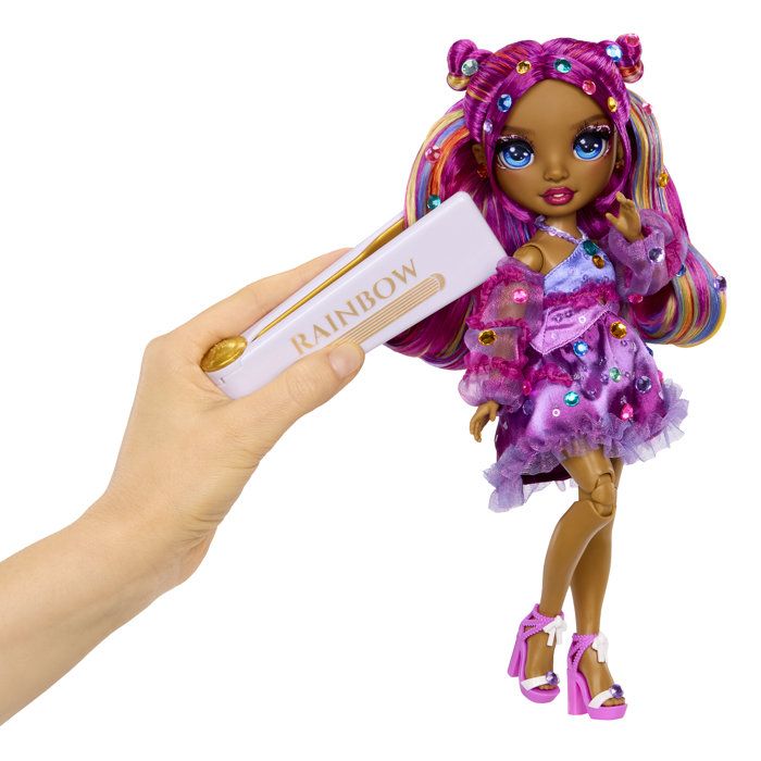 Rainbow High - Poupée Mannequin Be Dazzling - Noemie Violette - 28 cm - Pierres précieuses scintillantes et accessoires inclus