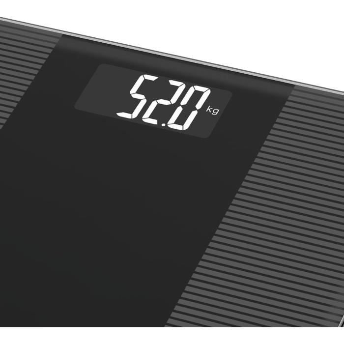Pese-personne Èlectronique Little Balance - Slim Wave LCD - 180 kg / 100 g - Noir brillant