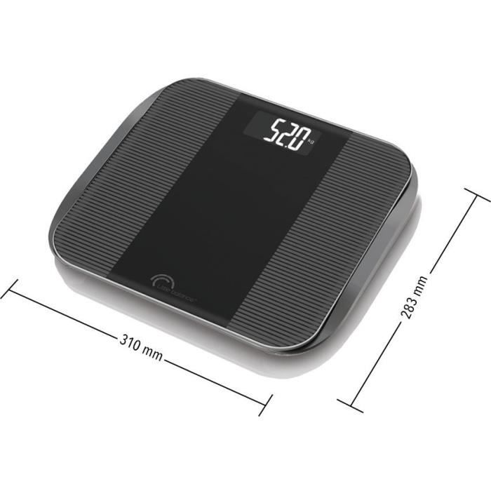 Pese-personne Èlectronique Little Balance - Slim Wave LCD - 180 kg / 100 g - Noir brillant