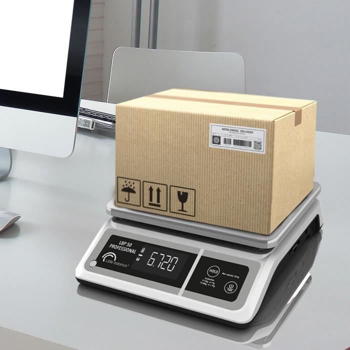 Balance professionnelle - LBP 50 Professional - USB - Gris - LITTLE BALANCE - Balance de cuisine - 50 kg