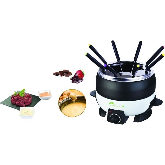 Fondue LITTLE BALANCE - Happy Fondue - Capacité 2L - Jusqu'a 8 personnes - Thermostat réglable - 800 W