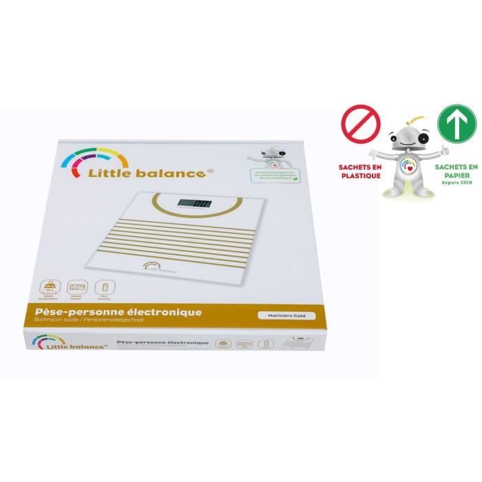 Pese personne Èlectronique LITTLE BALANCE Mariniere Gold - balance Èlectronique - 180 kg/100 g - Design Mariniere Gold