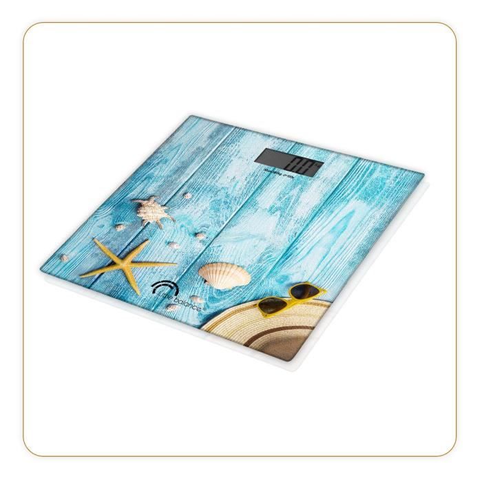 Pese-personne Èlectronique LITTLE BALANCE 8334- Design Coquillages - 180 kg / 100 g