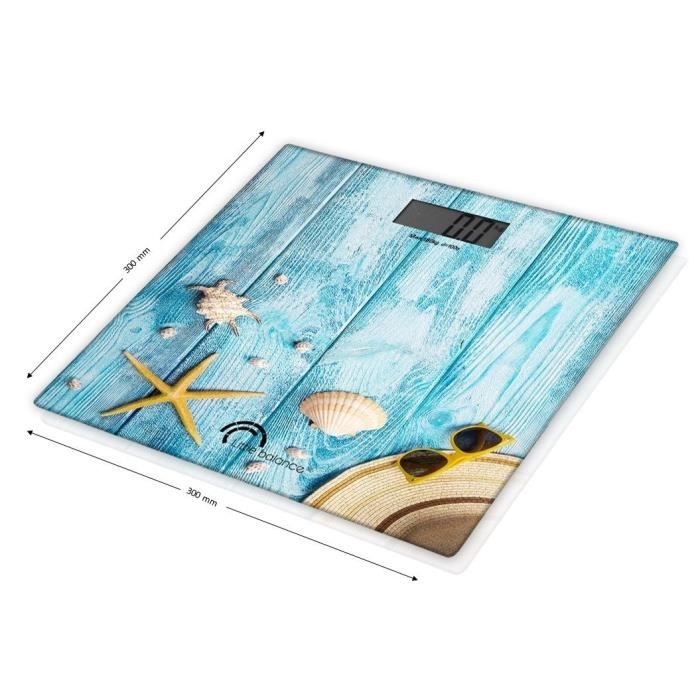 Pese-personne Èlectronique LITTLE BALANCE 8334- Design Coquillages - 180 kg / 100 g