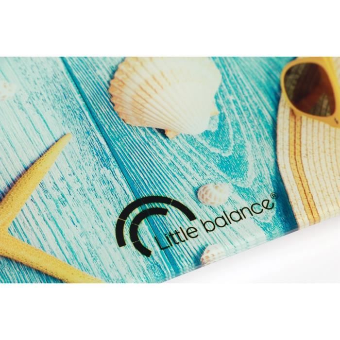 Pese-personne Èlectronique LITTLE BALANCE 8334- Design Coquillages - 180 kg / 100 g