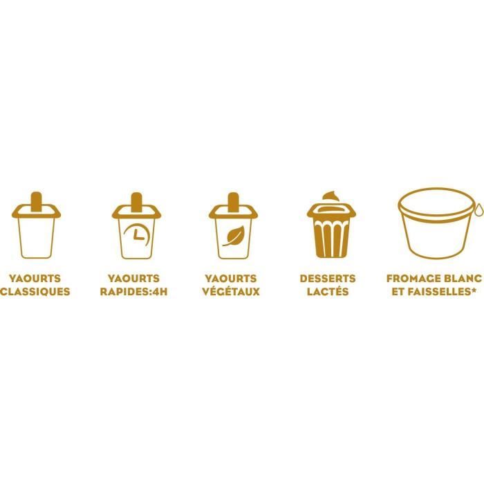 Yaourtiere LITTLE BALANCE - Little Dessert - Capacité 9 pots de 145ml - 5 programmes automatiques - 30W