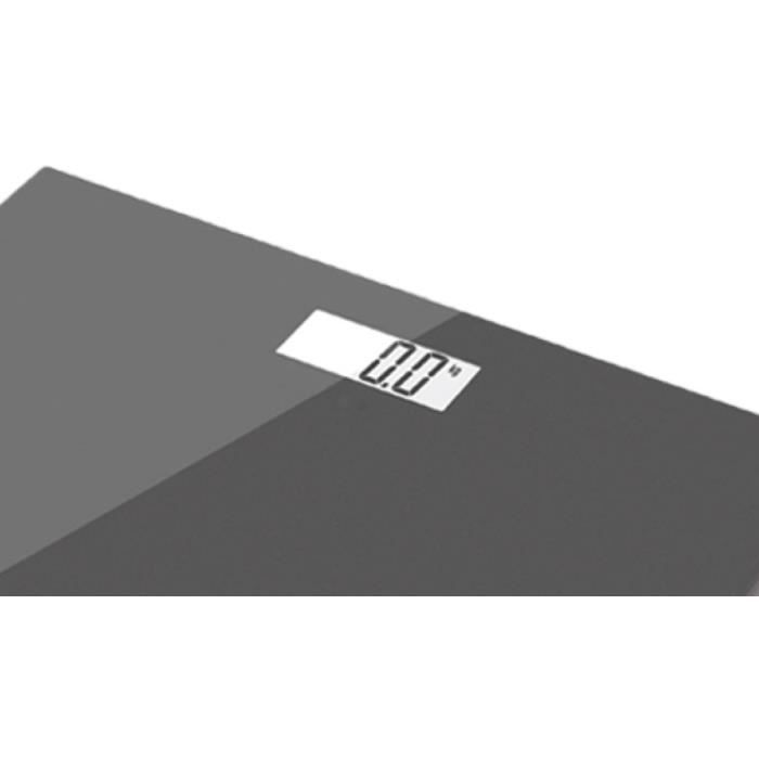 Pese-personne Èlectronique - LITTLE BALANCE - 160 kg max - plateau verre trempÈ - couleur gris