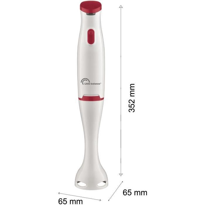Mixeur plongeant LITTLE BALANCE Easy Soupe - soupes, smoothies, sauces, compotes - Anti-éclaboussures