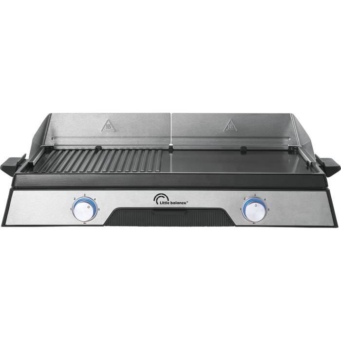 Plancha électrique LITTLE BALANCE - 8735 - Surface cuisson 50x30cm - Revetement microcéramique sans PFAS - 2200W