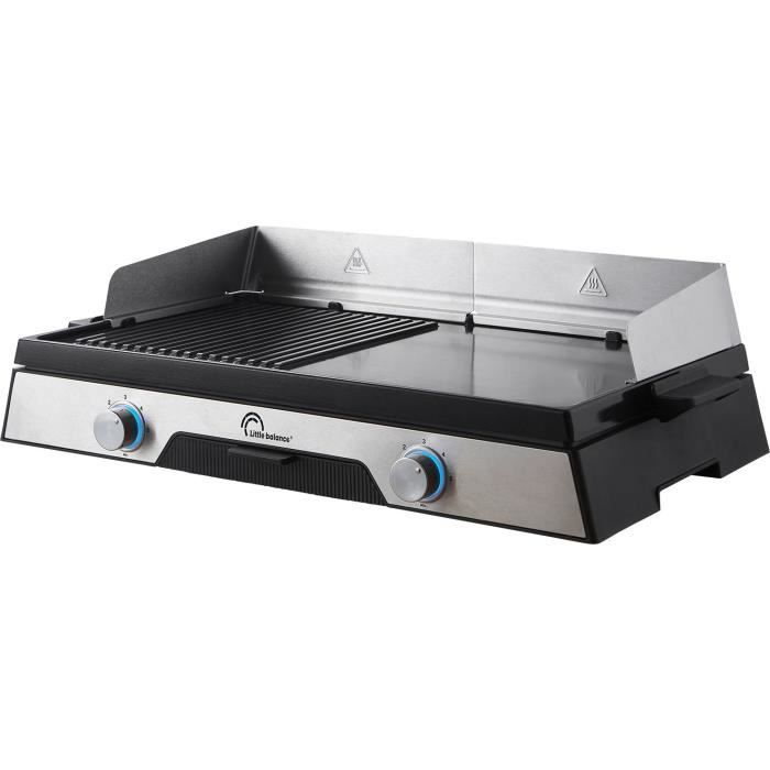 Plancha électrique LITTLE BALANCE - 8735 - Surface cuisson 50x30cm - Revetement microcéramique sans PFAS - 2200W