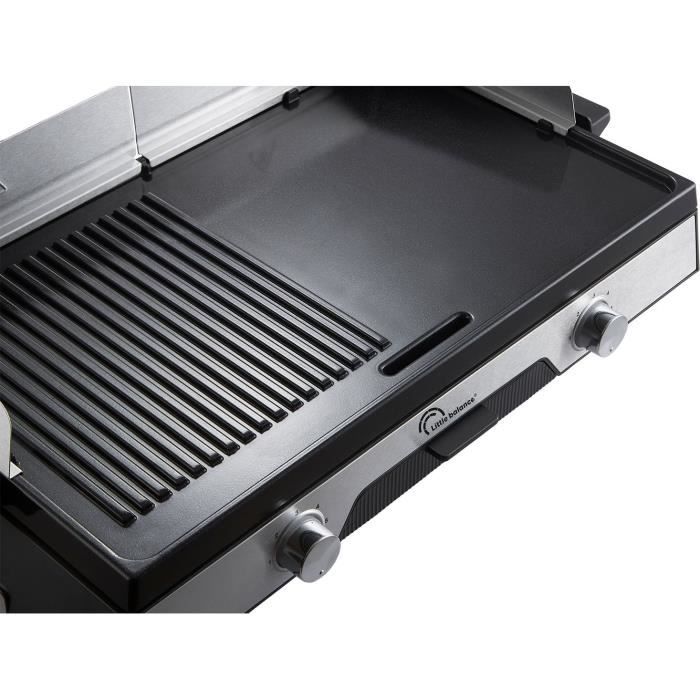 Plancha électrique LITTLE BALANCE - 8735 - Surface cuisson 50x30cm - Revetement microcéramique sans PFAS - 2200W