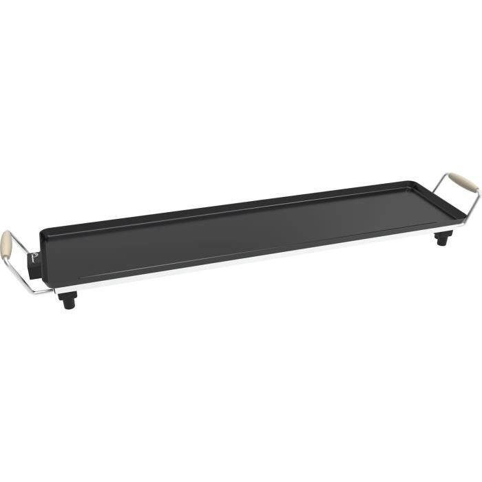 Plancha électrique LITTLE BALANCE - Wood 90 - Surface cuisson 90x23cm - Revetement anti-adhésif sans PFAS - 2000W