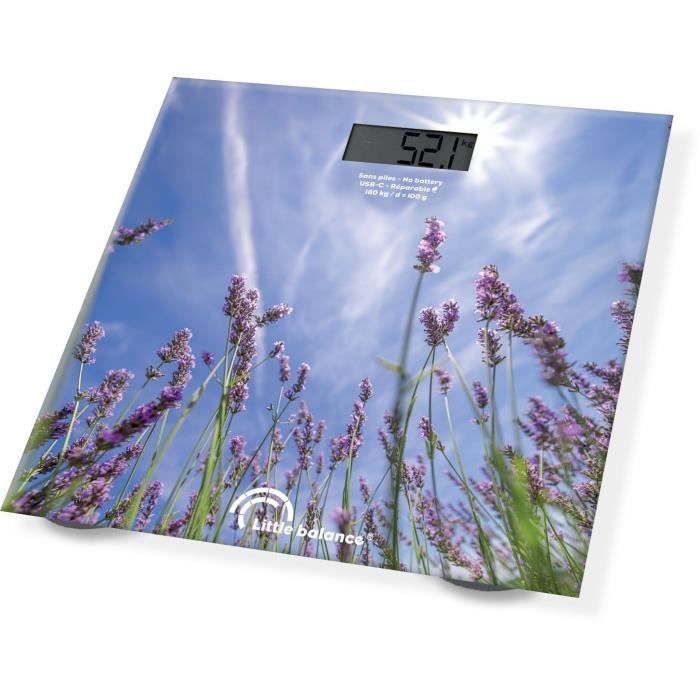 Pese-personne - LITTLE BALANCE - USB-C - Lavandes