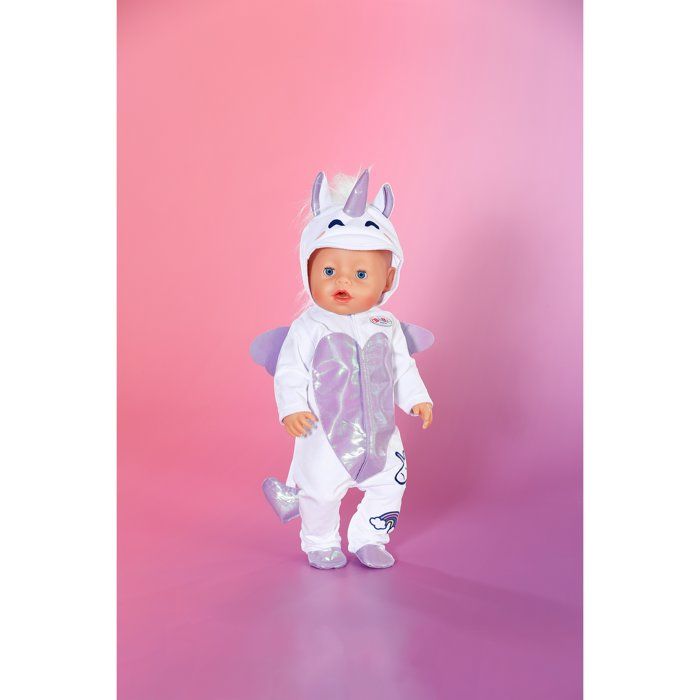 Grenouillere pour poupon - BABY BORN - Grenouillere Licorne - Accessoire vendu sans le poupon - Taille 43cm -Des 3 ans