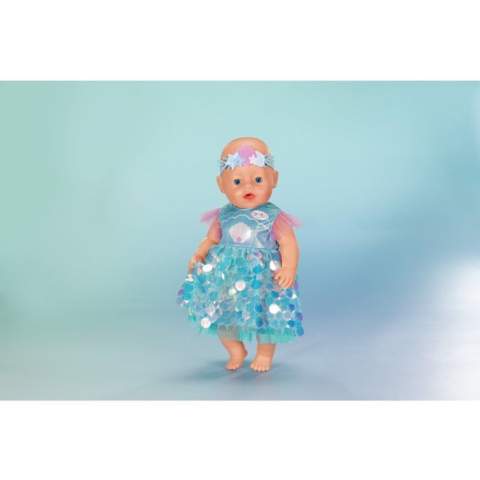 Robe sirene pour poupon - BABY BORN - Accessoire vendu sans le poupon - Taille 43 cm - Des 3 ans