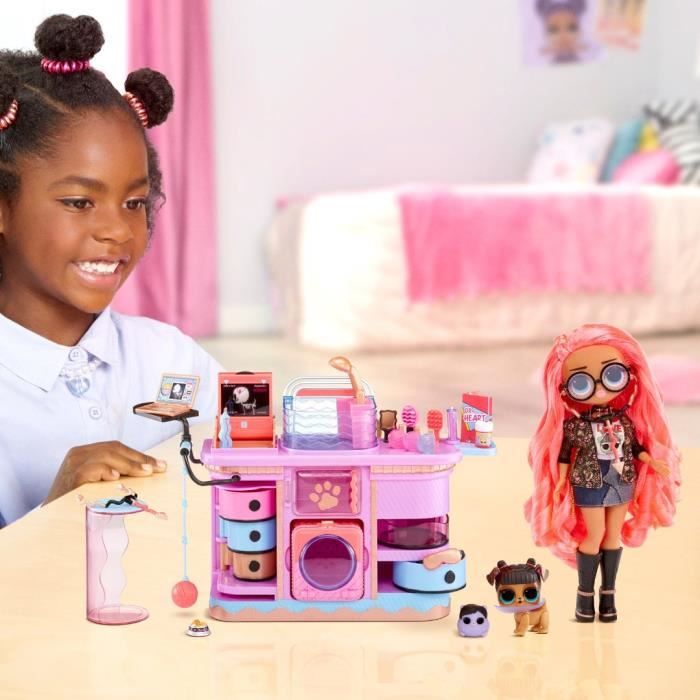 L.O.L. Surprise OMG - Cabinet de VÈtÈrinaire | Rescu Vet Setô - PoupÈe exclusive + 2 animaux et accessoires - Des 4 ans.