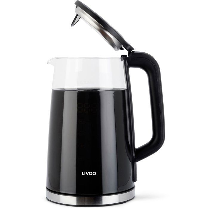 Bouilloire digitale - LIVOO - DOD198 - 2200 W - 1,7 L - Verre transparent