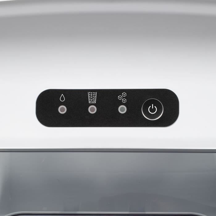 Machine a glaçons - LIVOO - DOM484 - Jusqu'a 12 kg/j - Réservoir 1,2L - Bac a glaçons 600g - 9 cubes par cycle - Autonettoyant