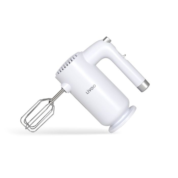 Batteur électrique - LIVOO - 250 W - 5 vitesses - Fonction turbo - Blanc