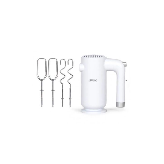 Batteur électrique - LIVOO - 250 W - 5 vitesses - Fonction turbo - Blanc