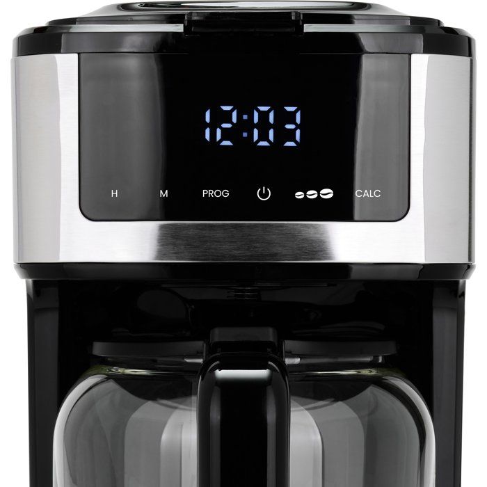 Cafetiere électrique programmable - LIVOO - DOD208 - 900 W - 1,8 L - 12 a 15 tasses - Noir