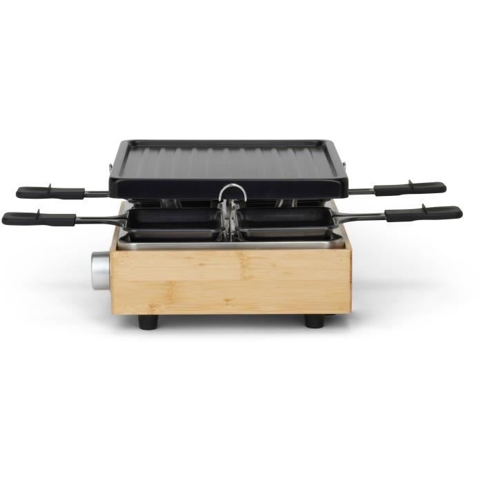 Appareil a raclette 4 personnes - LIVOO - DOC311 - 800W - 4 personnes - Plateau grill amovible antiadhésif - Thermostat ajustable