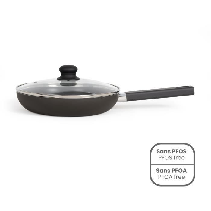 Sauteuse 26 cm - LIVOO - MEP153N - Antiadhésif sans PFOA ni PFOS - Manche silicone - Tous feux dont induction