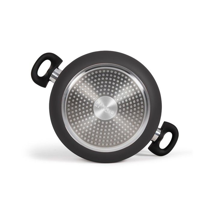 Faitout - LIVOO - MEP150R - 24 cm - Antiadhésif sans PFOA ni PFOS - Poignées silicone - Tous feux dont induction