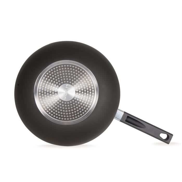 Wok - LIVOO - MEP156N - 32 cm - Antiadhésif sans PFOA ni PFOS - Manche silicone - Tous feux dont induction