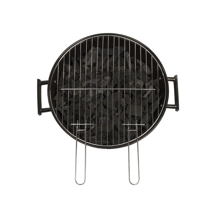Barbecue a charbon - LIVOO - DOC172K - ř41 cm - Grille en acier chromé - Hauteur 69,5 cm - Poignées - 2 roues crantées