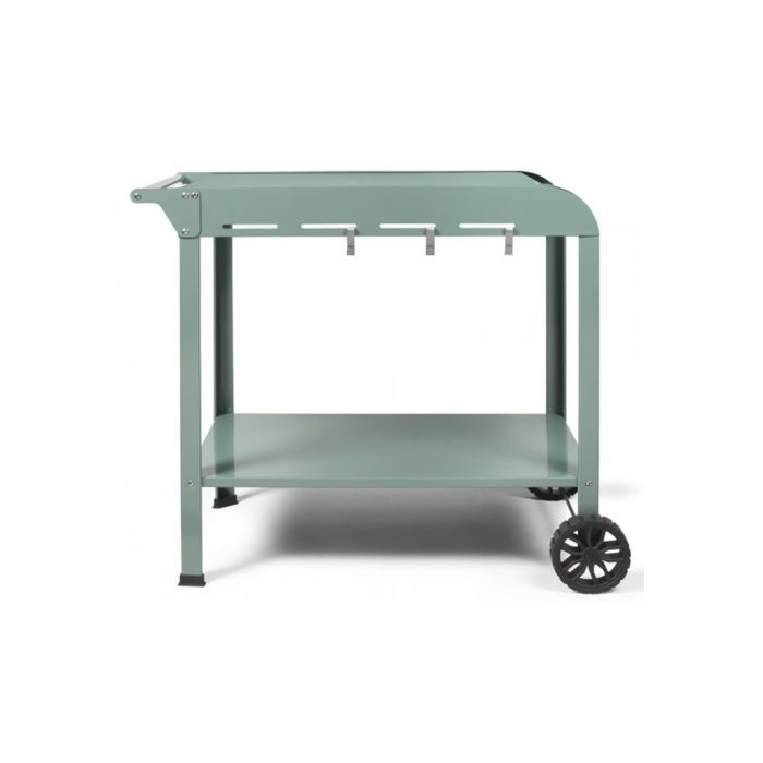 Desserte pour plancha - LIVOO - GS168V - Vert / Noir - 70 x 50 cm