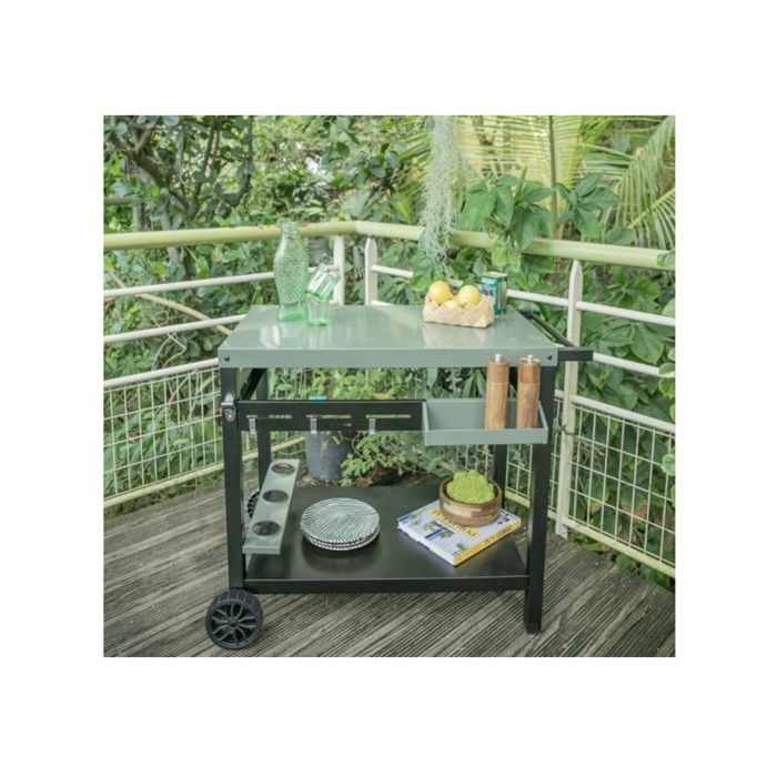Desserte pour plancha - LIVOO - GS167V - Vert / Noir