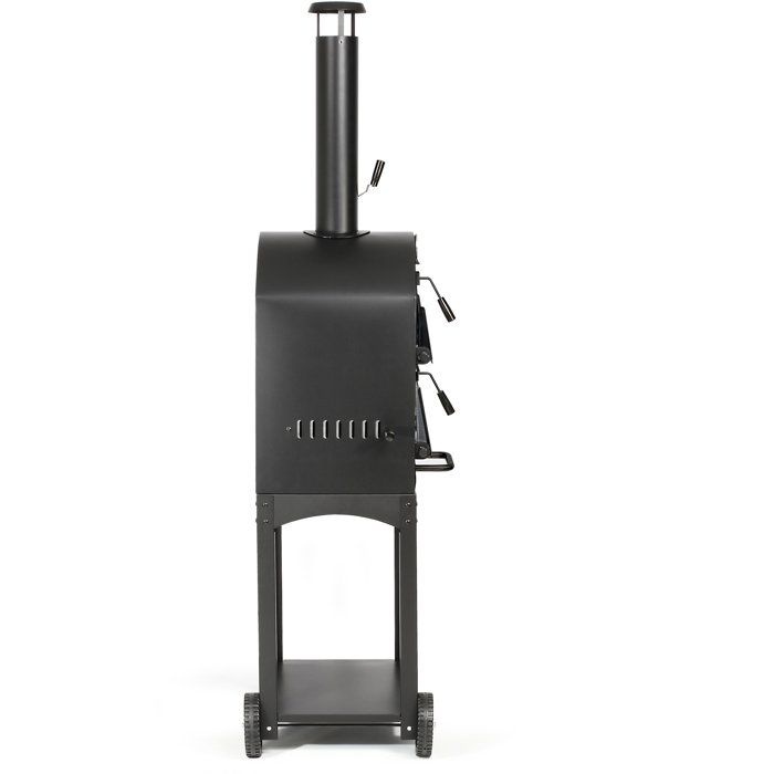 Four a pizza et tarte flambée - LIVOO - DOC331 - Compatible charbon et bois - Hauteur de cuisson 94 cm - Thermometre intégré