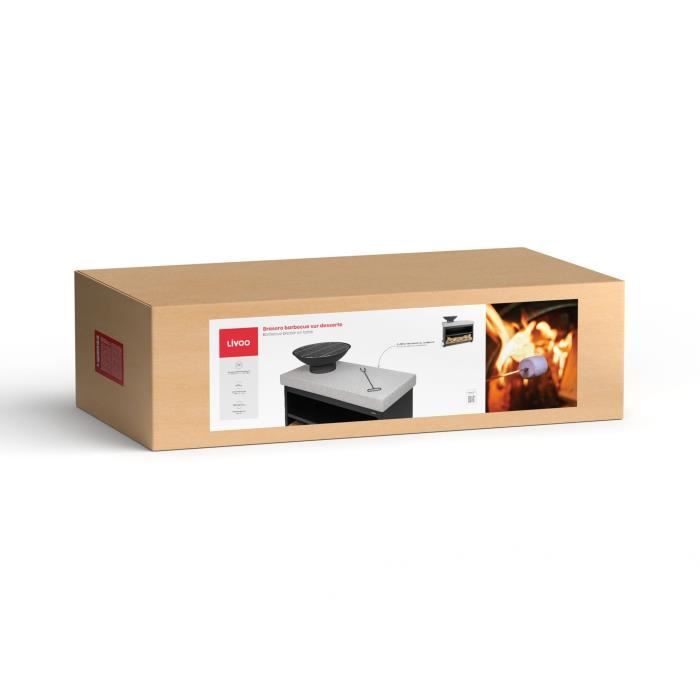 Brasero barbecue sur desserte - LIVOO - DOC329 -