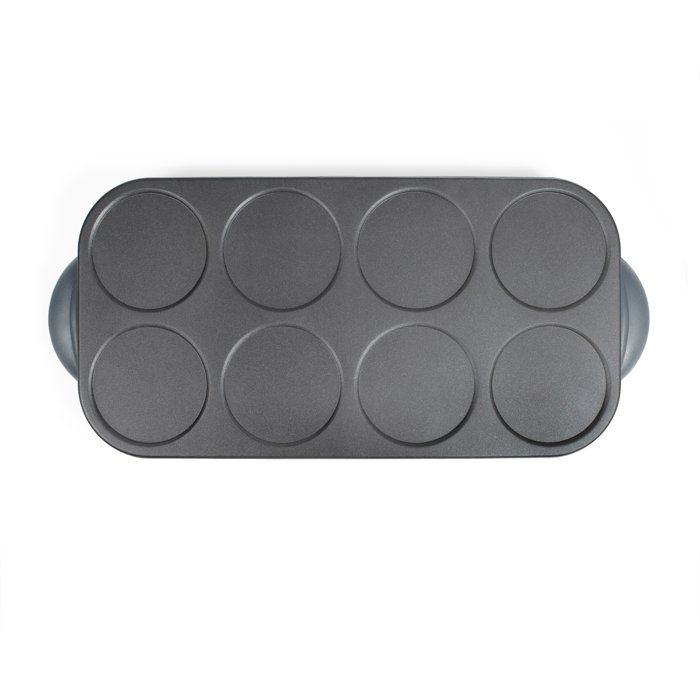 Maxi crepes party - LIVOO - DOC186G - 1500 W - 8 mini crepes Ř 12 cm - Revetement antiadhésif - Noir