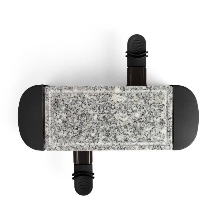 Appareil a raclette 2 personnes - LIVOO - DOC156N - 350W - 2 personnes - Plateau amovible en granite - Bouton on/off
