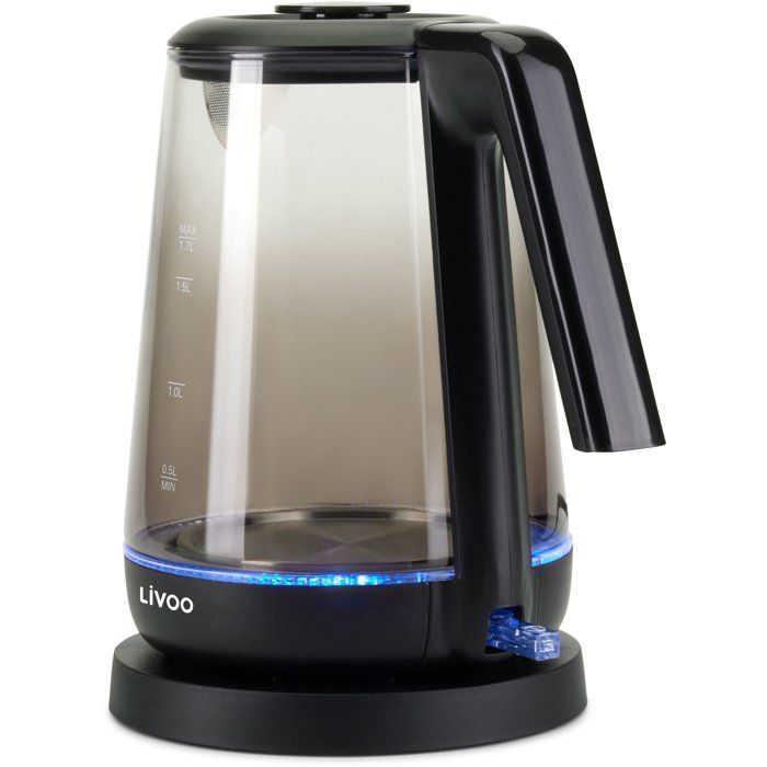 Bouilloire - LIVOO - DOD216N - 2200 W - 1,7 L - Verre / Noir