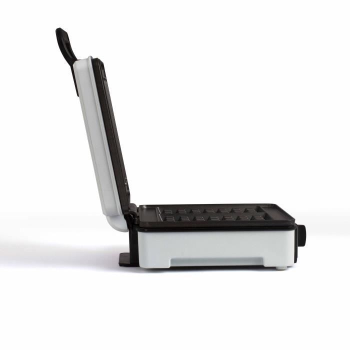 Gaufrier avec thermostat ajustable - LIVOO - DOP206 - 1200W - 2 gaufres - Antiadhésif - Surface 14,5 x 17,5 cm - Témoins lumineux