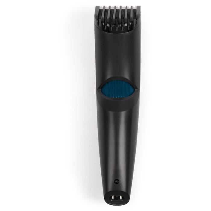 Tondeuse a barbe rechargeable - LIVOO - DOS186 - 5 W - 90 min - Jusqu'a 10 mm - 20 longueurs - Noir / Bleu