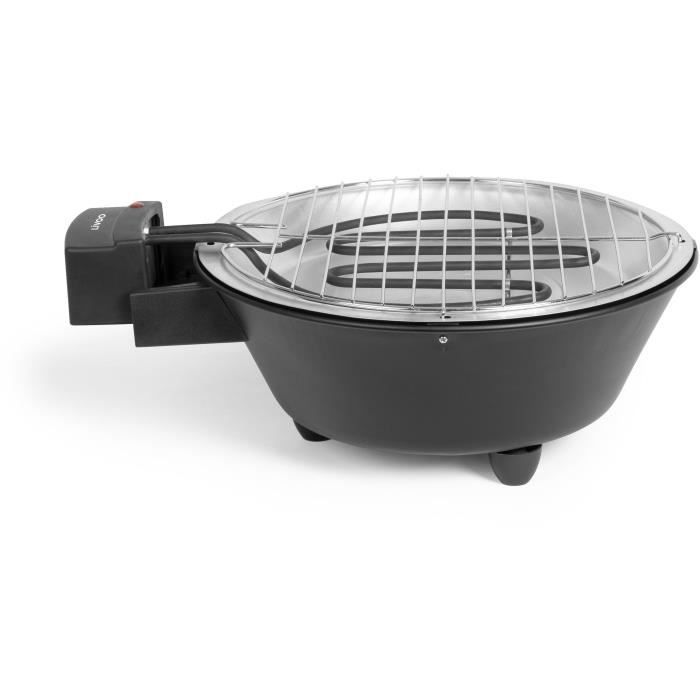 Barbecue électrique de table - LIVOO - DOC267 - 1250W - Ø30 cm - Bac récupérateur amovible - Témoin lumineux - Démontable