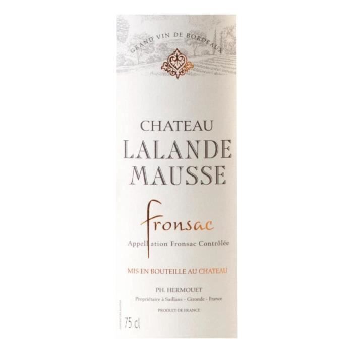 Château Lalande Mausse 2014 Fronsac - Vin rouge de Bordeaux