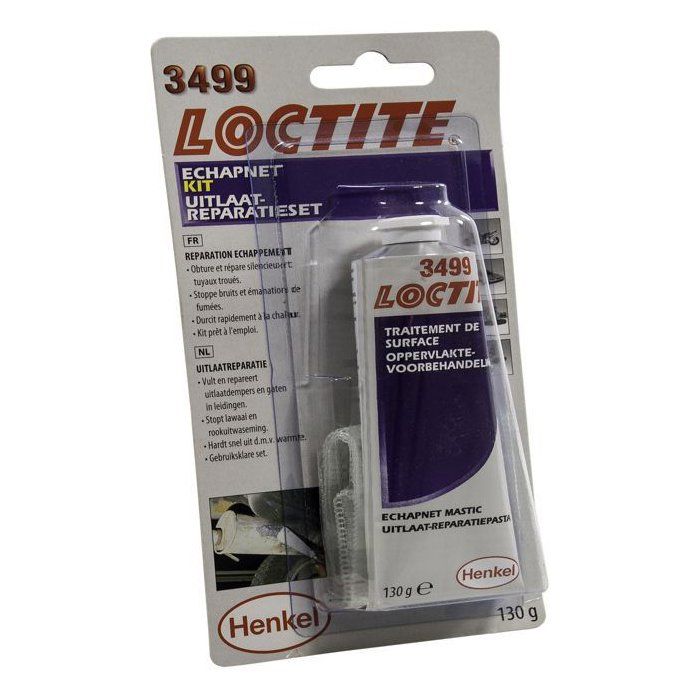 Kit réparation échappement et silencieux - LOCTITE - Mastic / bande de fibres de verre / fil de fer - Pour tuyaux et silencieux