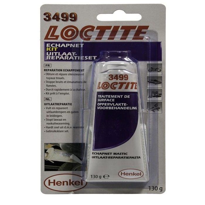 Kit réparation échappement et silencieux - LOCTITE - Mastic / bande de fibres de verre / fil de fer - Pour tuyaux et silencieux